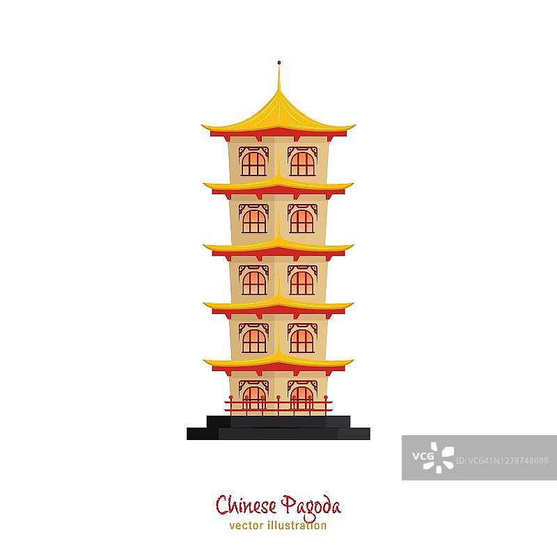 中国传统的宝塔图片素材