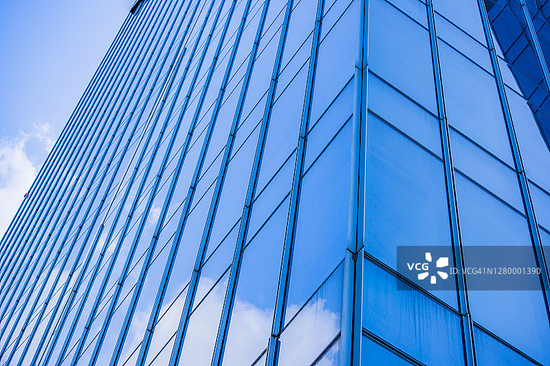 建筑细节现代建筑玻璃幕墙商业背景图片素材