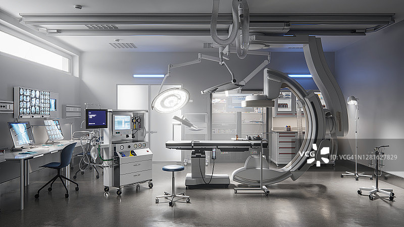 数字化的现代医院手术室图片素材