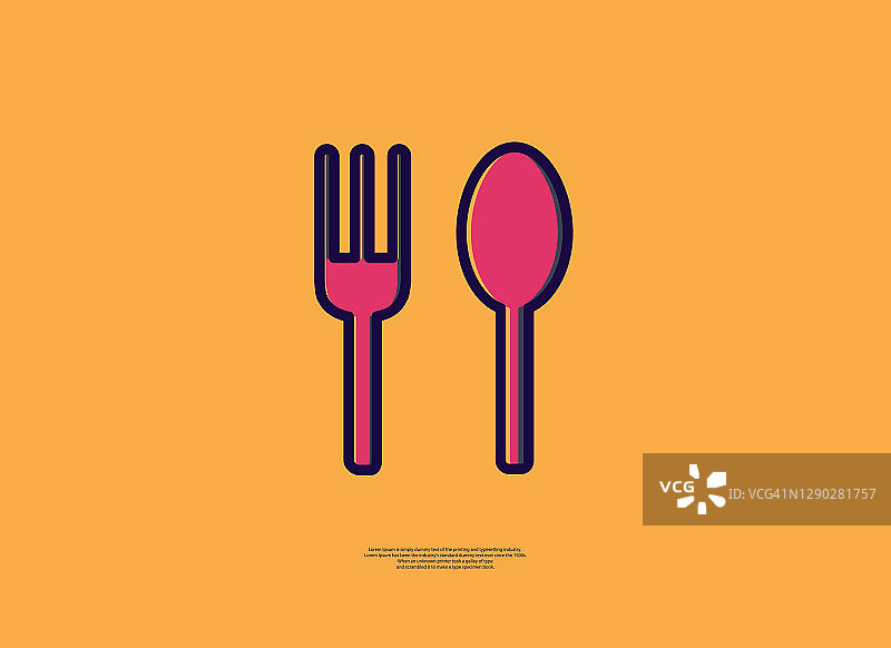 勺子和叉子图片素材