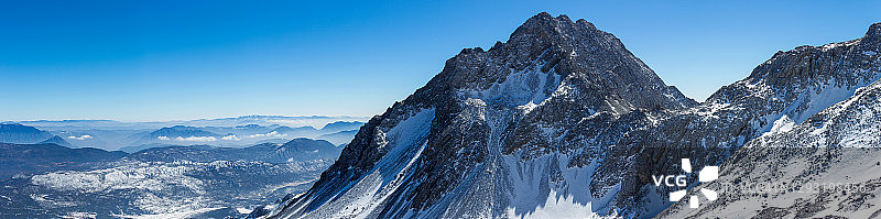 雪峰全景图片素材