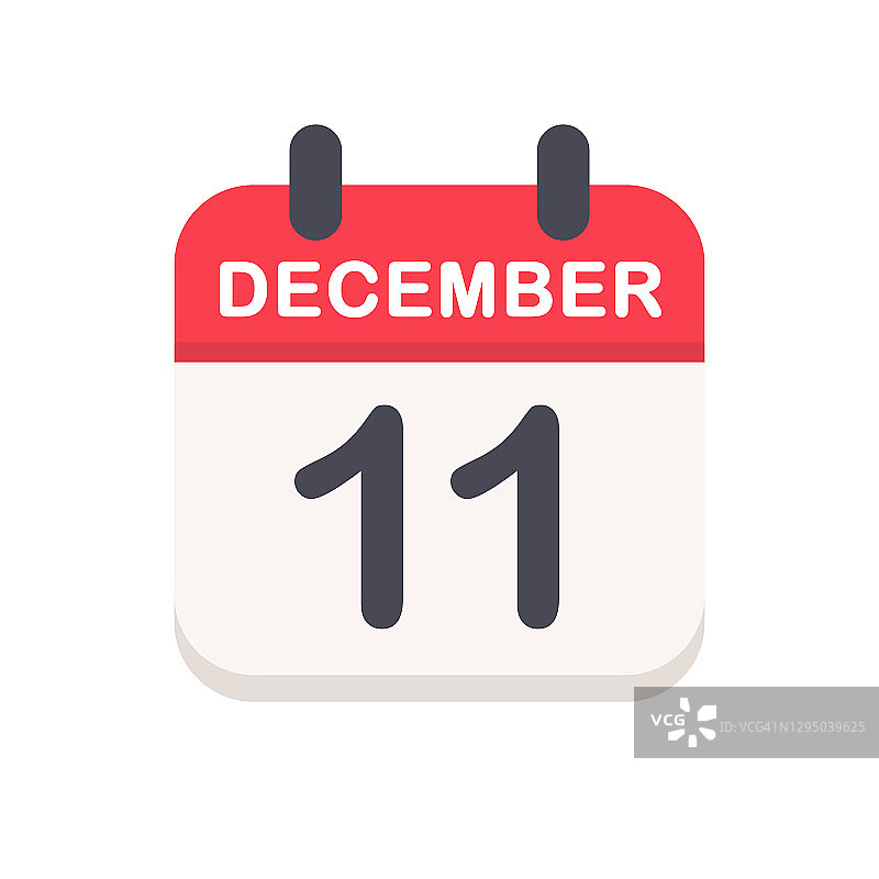 12月11日-日历图标图片素材