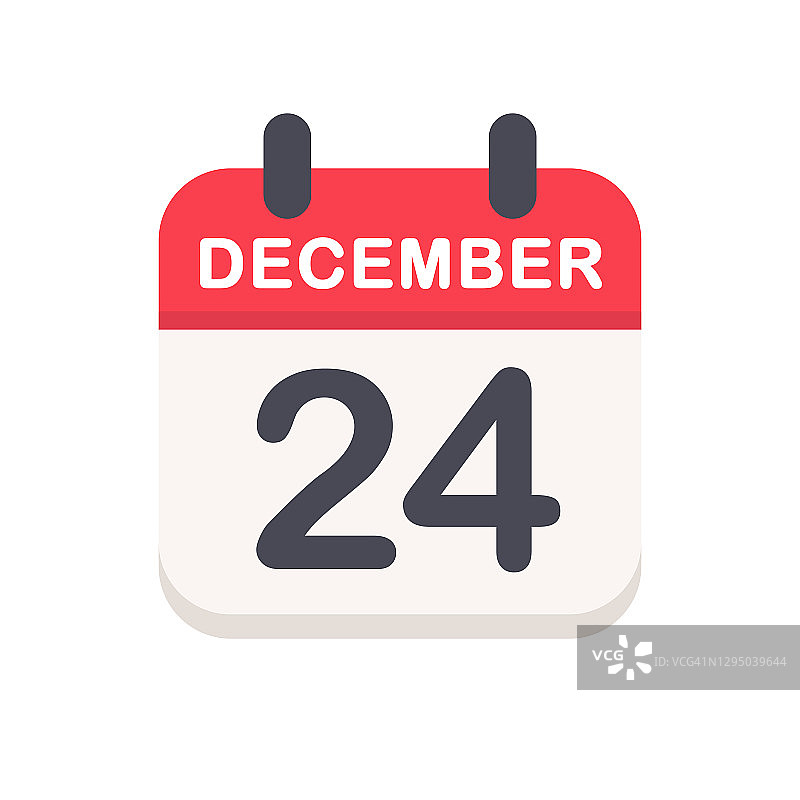 12月24日-日历图标图片素材