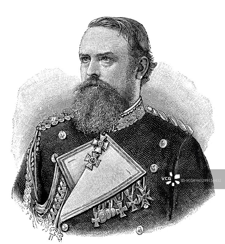 Max Freiherr von der Goltz，德国舰队司令图片素材