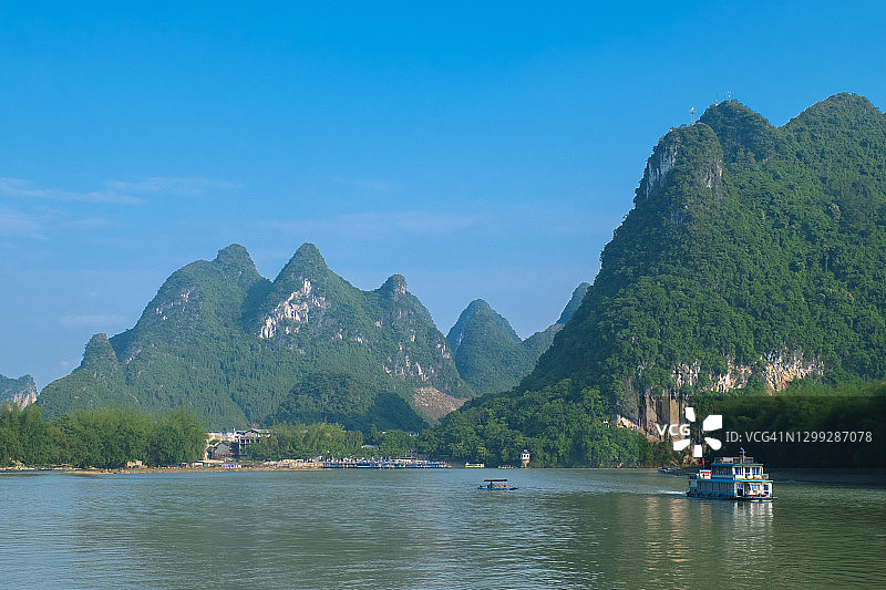 桂林河之舟1图片素材