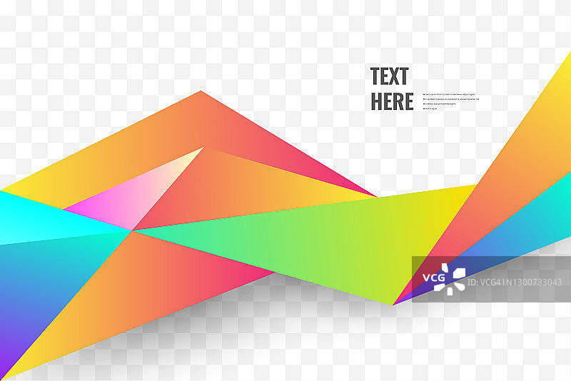 彩色3d孤立几何背景图片素材