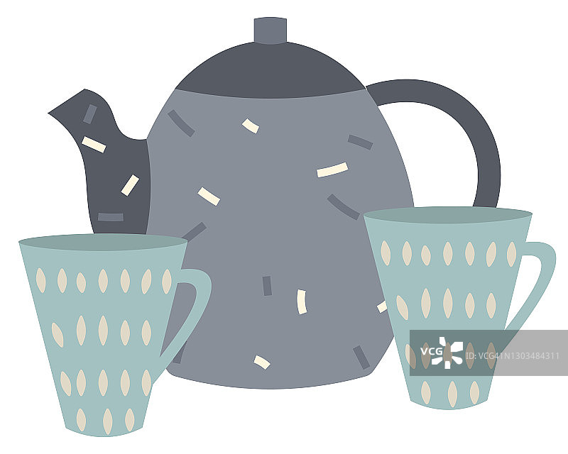 采购产品茶壶和杯子手工厨房用具用具套装图片素材