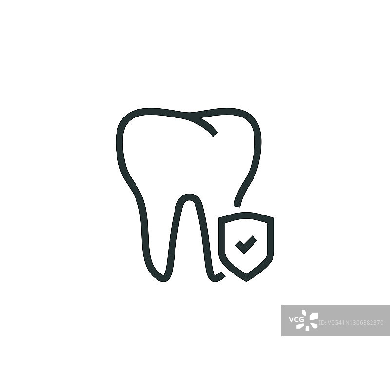 牙齿保护线图标图片素材