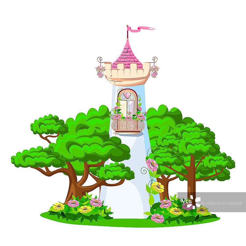 童话背景，公主城堡图片素材