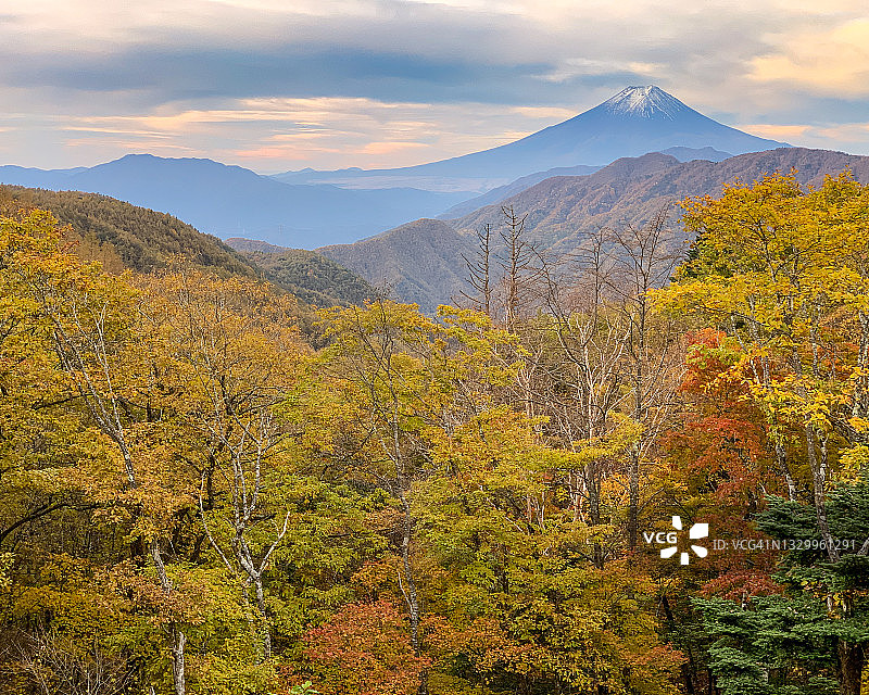 O-toge山口的秋景图片素材