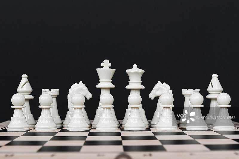 排白棋组-团结和团队合作的概念图片素材