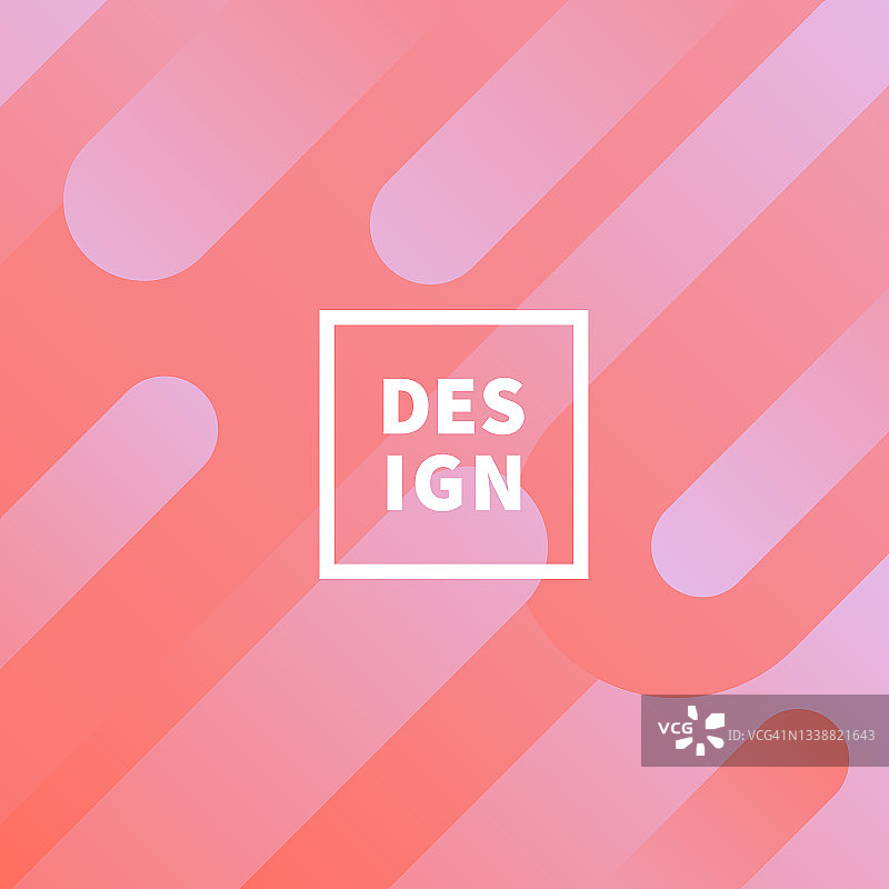 几何形状的抽象设计-流行的粉红色梯度图片素材