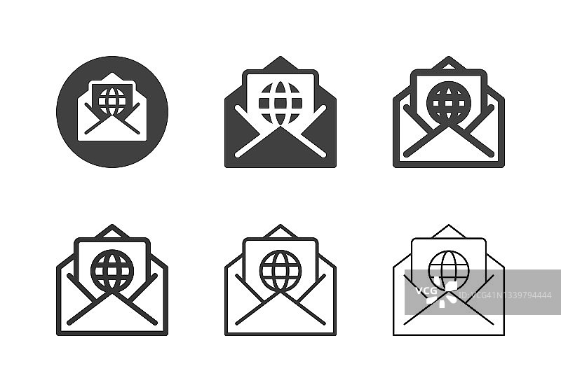 全球字母图标-多系列图片素材