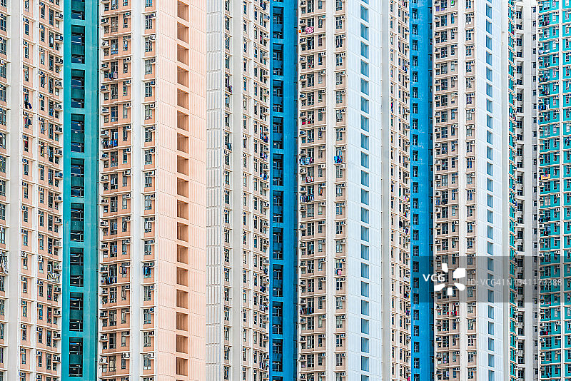 香港天水围的住宅楼宇图片素材