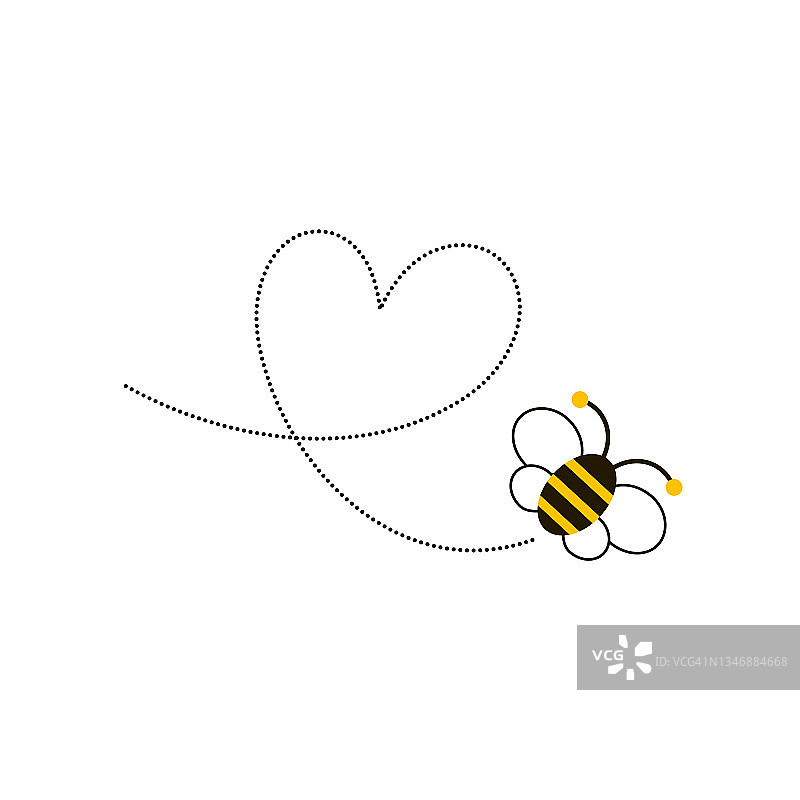 不同的蜜蜂和蜂巢矢量和图标图片素材
