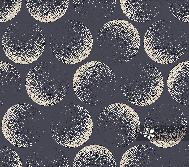 三维球体点画无缝模式时尚美学矢量抽象背景图片素材