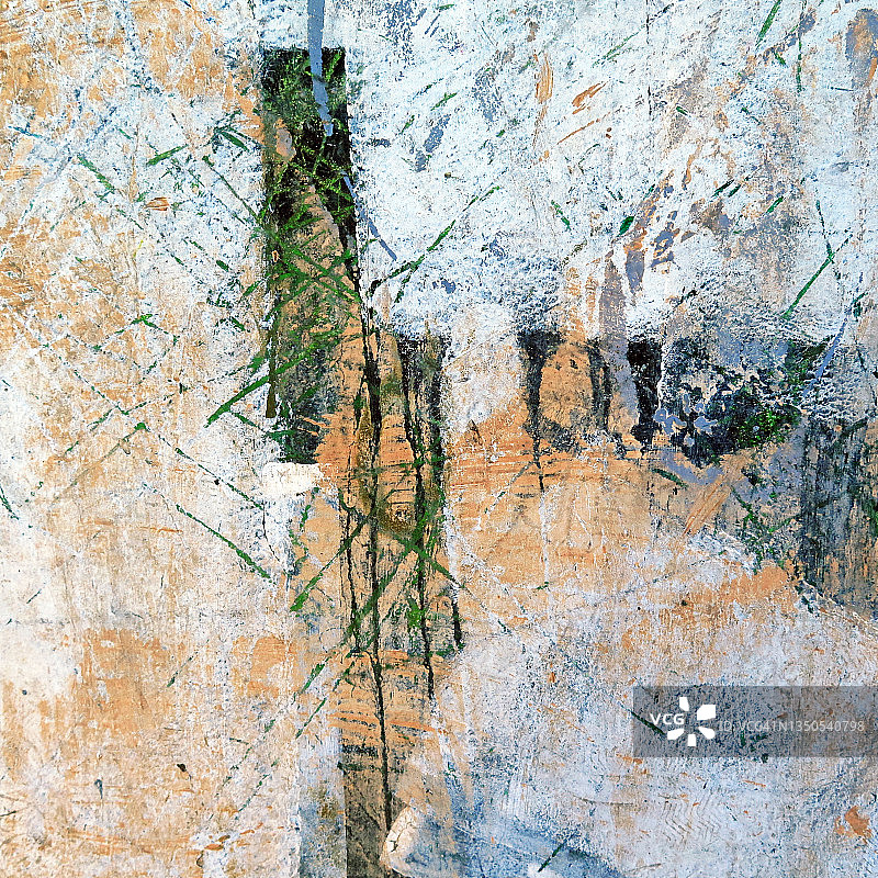 布鲁塞尔的混凝土上涂满了五颜六色的油漆图片素材