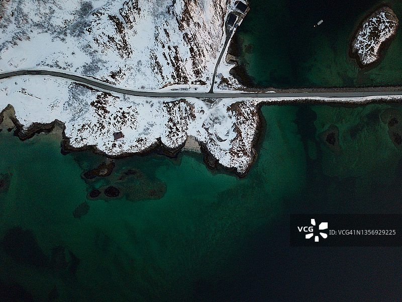 挪威——索玛若伊岛鸟瞰图片素材