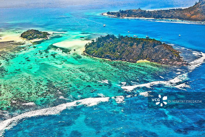塞舌尔群岛珊瑚礁景观图片素材