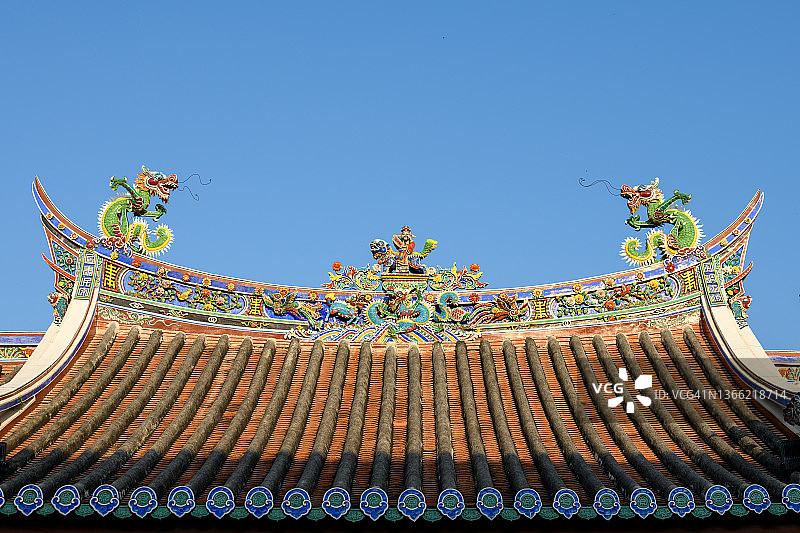 中国寺庙屋顶图片素材