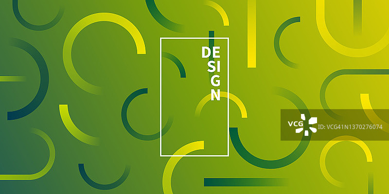 抽象设计与几何形状-流行的绿色梯度图片素材