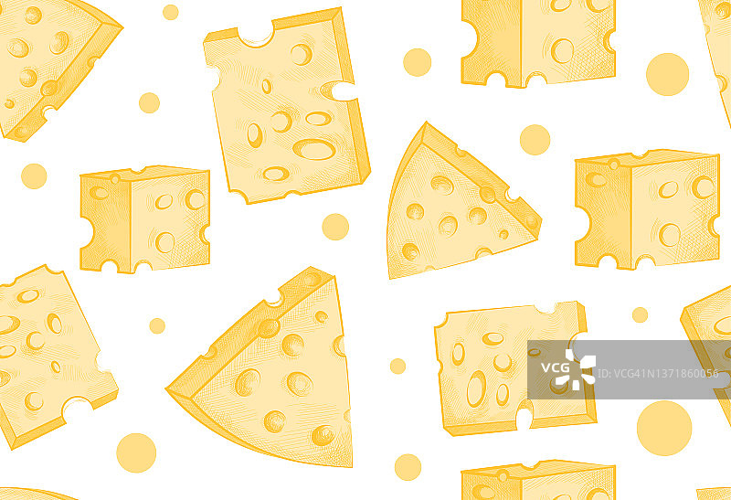 奶酪无缝模式图片素材
