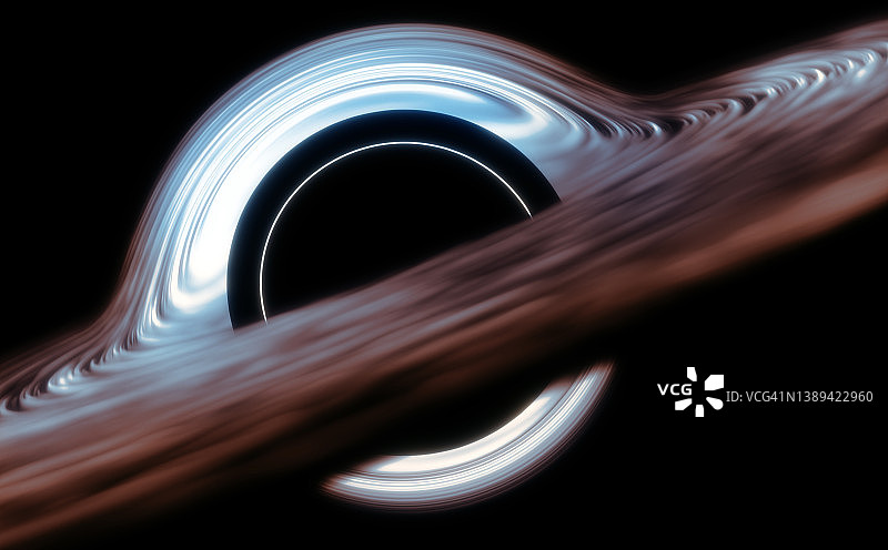 外太空的黑洞、恒星和云场图片素材