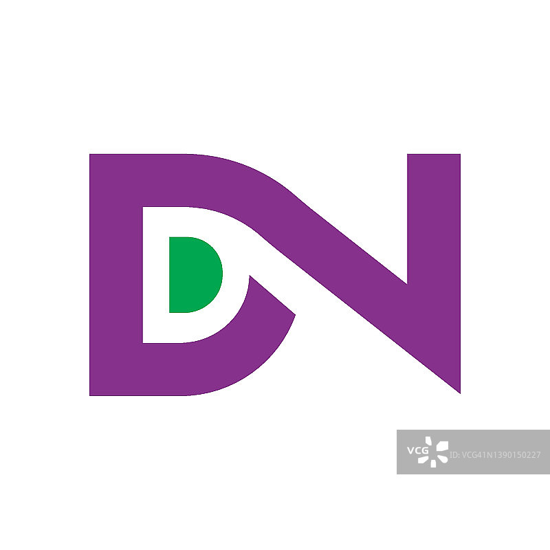 DN字母图标矢量概念设计图片素材