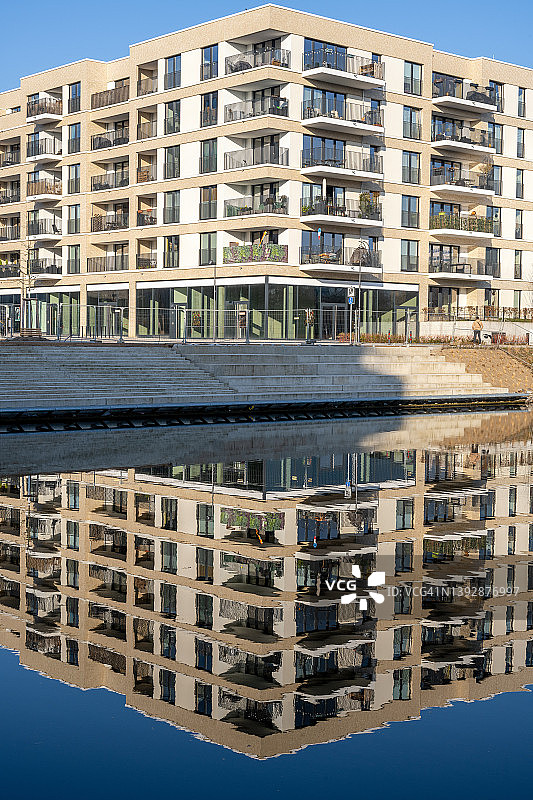 德国柏林的新公寓楼图片素材