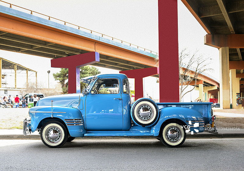 古董汽车，林肯公园，埃尔帕索，得克萨斯州图片素材