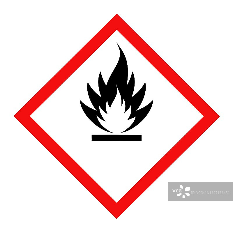 易燃标志是用来警告危险的图片素材