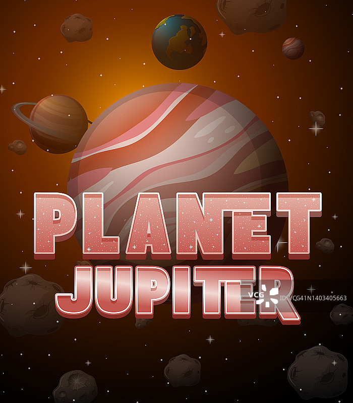 木星的海报设计图片素材