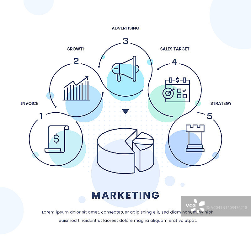 营销信息图表设计图片素材