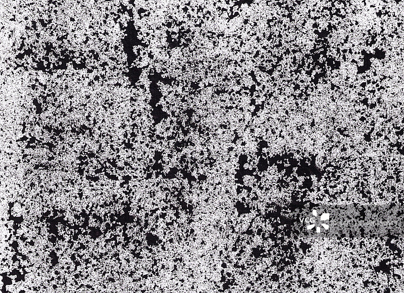白色背景上孤立的黑色颗粒状纹理。Grunge stain设计元素。噪音长条木板插图。图片素材