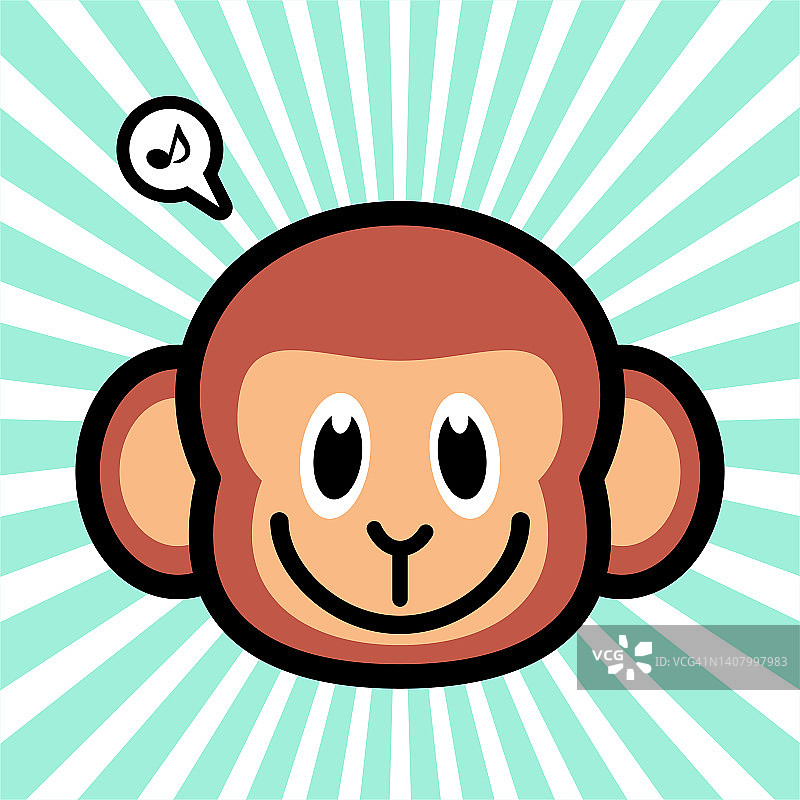 可爱的猴子角色设计图片素材