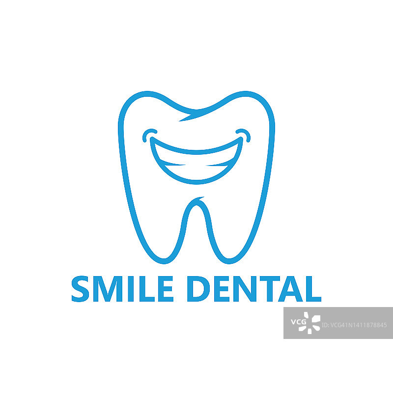 微笑牙科标志模板设计图片素材