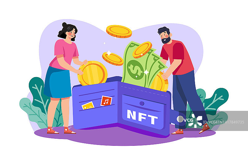 NFT钱包图片素材