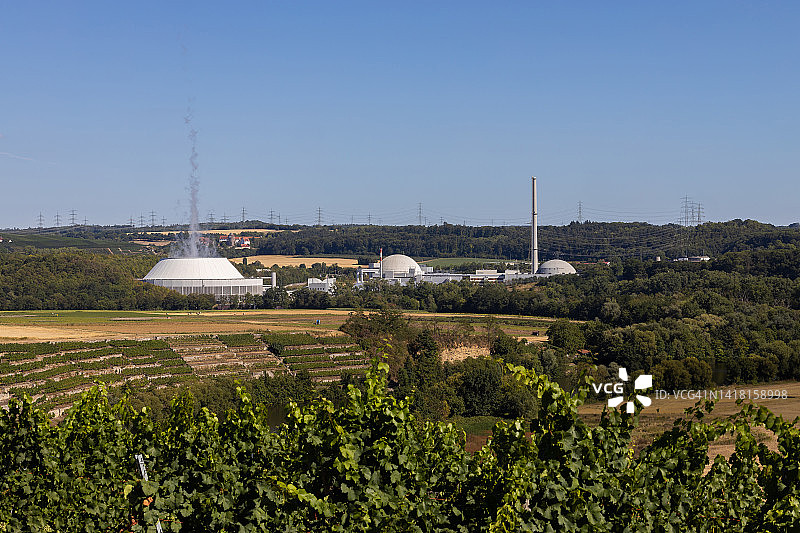 Neckarwestheim核电站(Baden-Württemberg，德国)图片素材