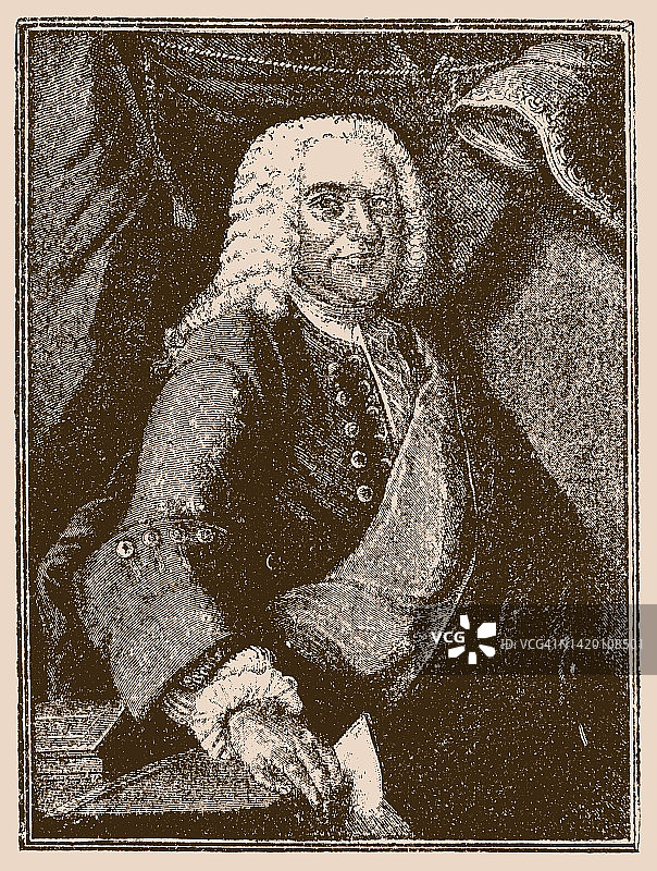 布洛克斯(Barthold Heinrich broks, 1680-1747)，德国作家图片素材