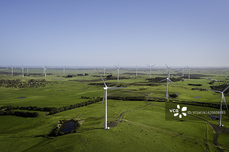 风力发电厂制造可再生能源图片素材