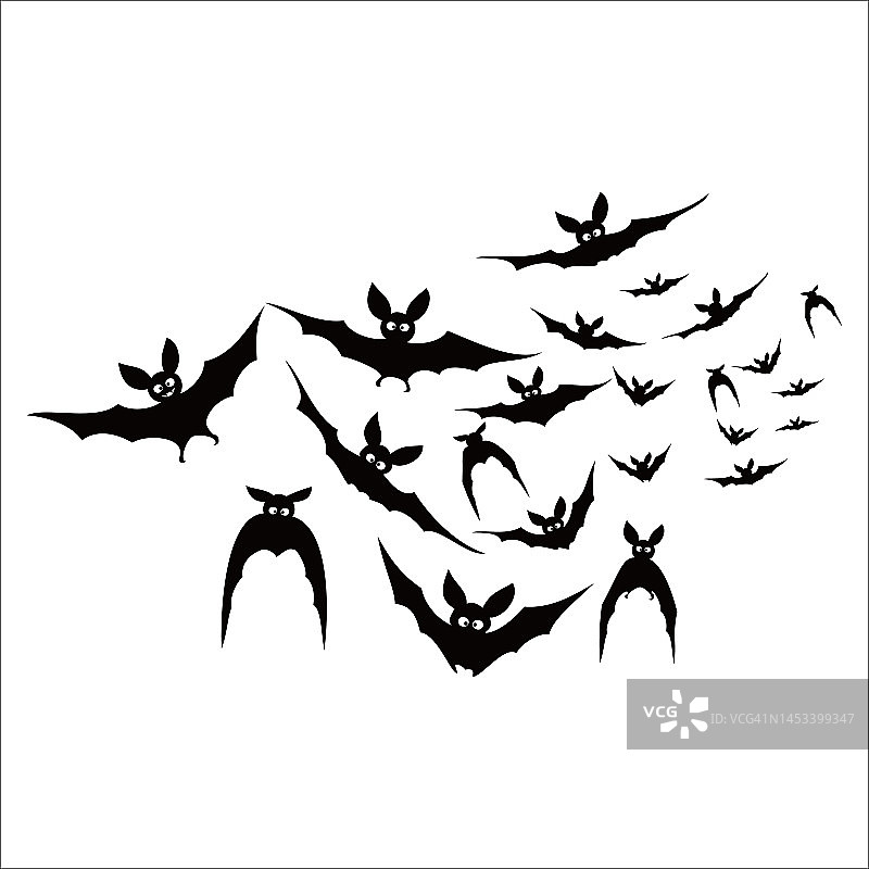 蝙蝠卡通图片素材
