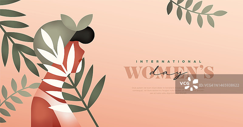 妇女节热带黑女人网页模板图片素材