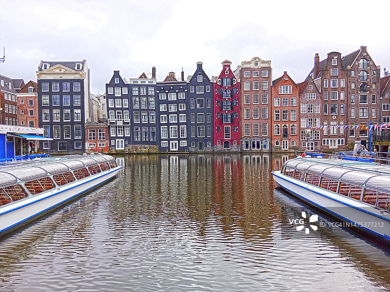 阿姆斯特丹的倒影建筑图片素材
