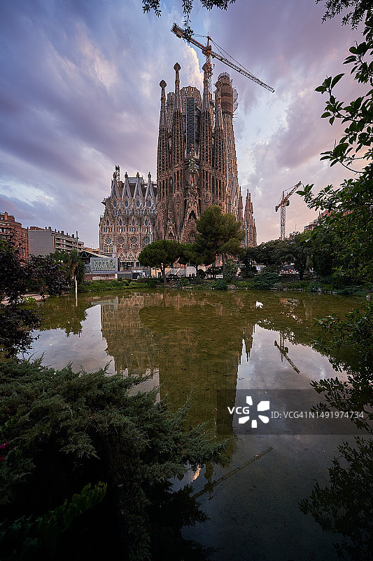 圣家堂/ Antoni Gaudí，巴塞罗那。图片素材