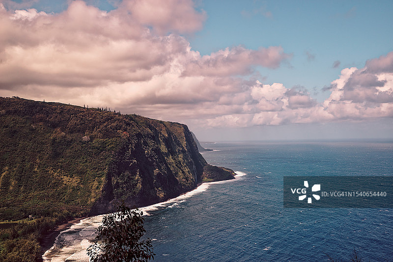 美国夏威夷怀皮奥，海对天的美景图片素材