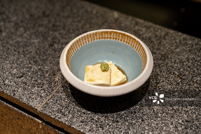 日本奶酪豆腐特写图片素材