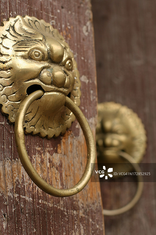 中国古老的门图片素材