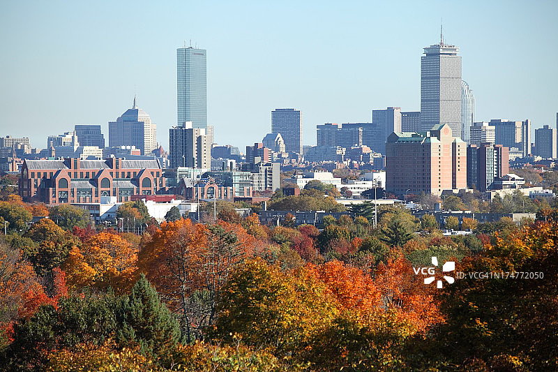 秋天在波士顿图片素材