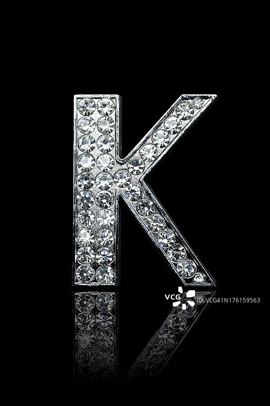 钻石字母K图片素材