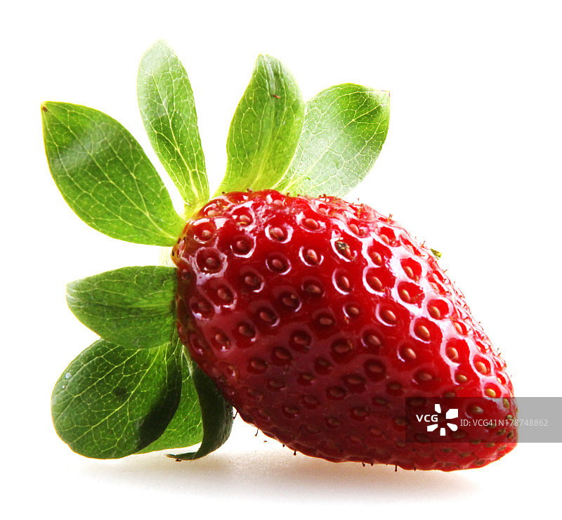 草莓在白图片素材